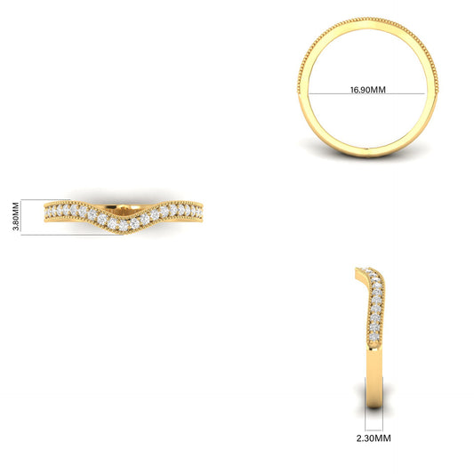 Moissanite Wedding Band 1.0ct D Color VVS1 Lab Created Diamond Half Eternity Curved Wedding Band 925 Sterling Silver Guard Enhancer Wedding Rings