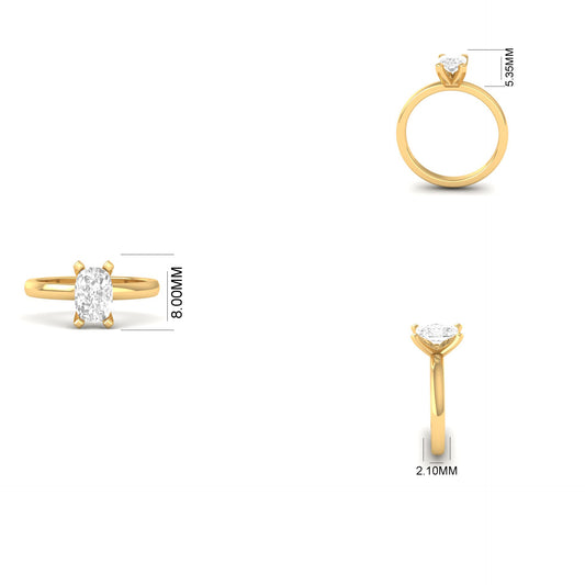 0.82CT Cushion Cut Red Ruby Solitaire Engagement Ring for Women