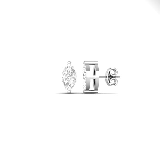 True Elegant Sparkle & Shine Sterling Silver Moissanite Studs