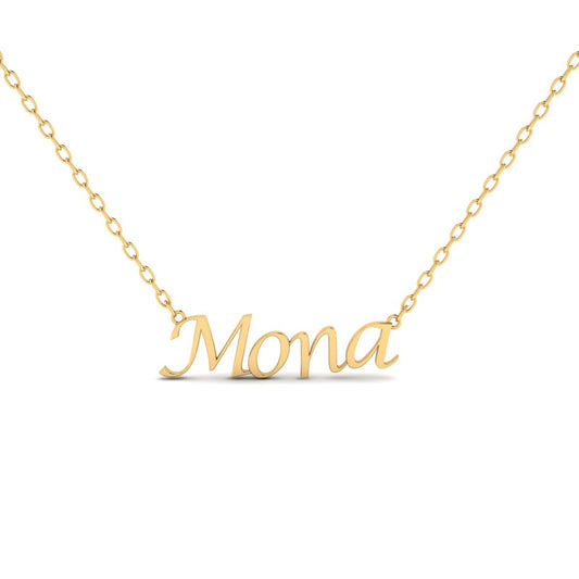 Personalized Cursive Nameplate Necklace
