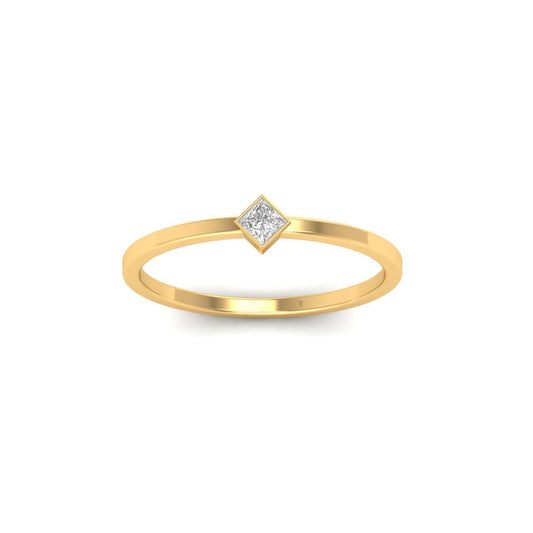 1CT 925 Sterling Silver Engagement Rings Princess Cut Moissanite Wedding Promise Rings for Her Stunning Wedding Ring for Women