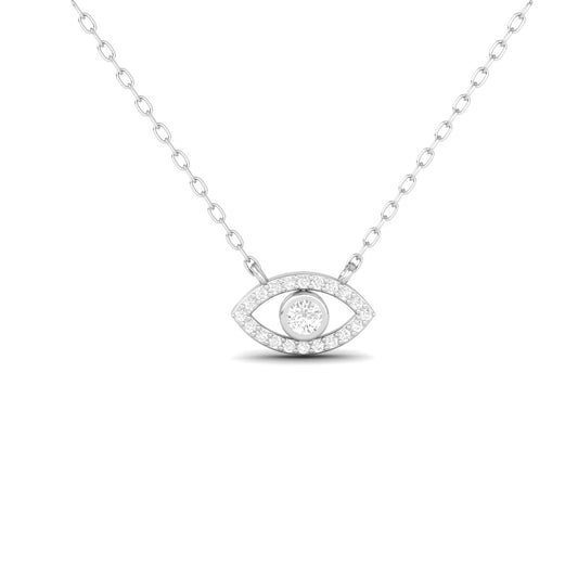 Dainty Evil Eye Pendant Necklace for Women