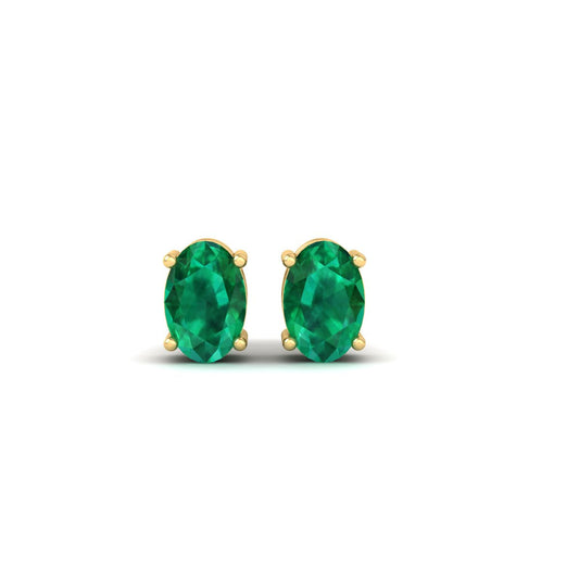 True Elegant Brighten Your Look with Emerald Studs Earrings