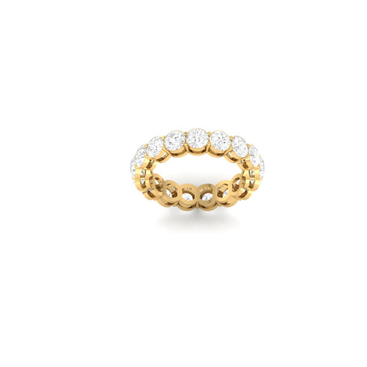 1.0 Ct Moissanite Eternity Band Ring | Sterling Silver Full Eternity Wedding Ring for Women