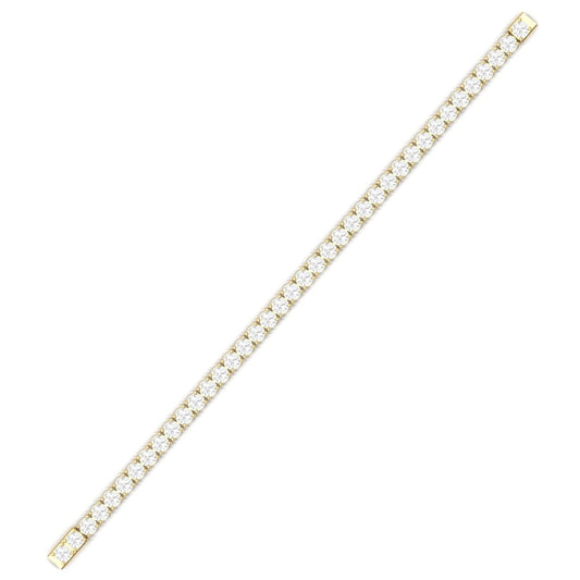 True Elegant 9.35CT 4MM Diamond Tennis Bracelet In Sterling Silver