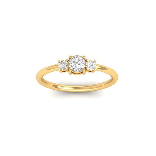 Moissanite Engagement Ring for Women Sterling Silver Wedding Ring with 18Kt Yellow Gold Plated D Color VVS1 Moissanite Diamond Promise Ring Size 4-10