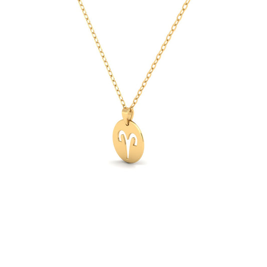 Aries Zodiac Necklace – Personalized Aries Sign Pendant