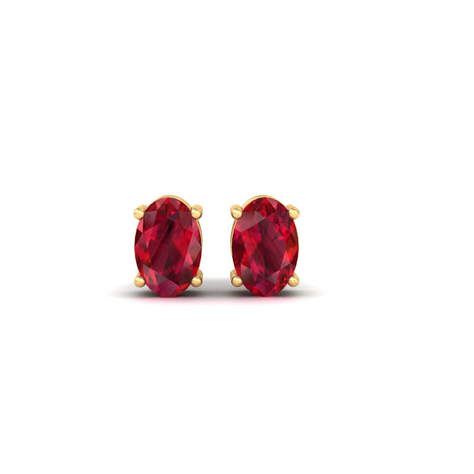 True Elegants Brighten Your Look with Garnet Studs Earrings