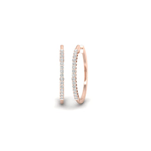 0.38 ct. t.w. Diamond Hoop Earrings in 18kt Gold Over Sterling Silver 0.38 ct. t.w. Diamond Hoop Earrings in 18kt Gold Over Sterling Silver