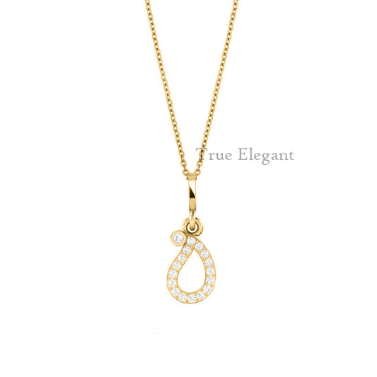 0.40  ct. t.w. Moissanite Diamond Delicate Dainty Pendant Necklace in Sterling Silver