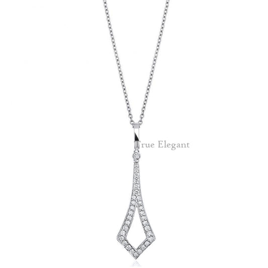 1.0 ct. t.w. Moissanite Diamond Delicate Pendant Necklace in Sterling Silver