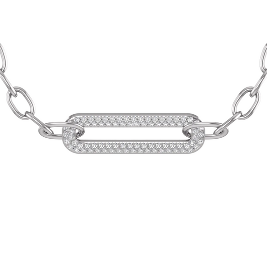 1.0CT Moissanite Diamond Bracelet For men And Women In 14kt White Gold Over Sterling Silver