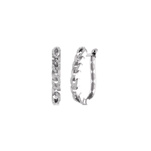 1.0CT Moissanite Diamond Link Cuban Huggies Earrings 925 Sterling Silver 1.0CT Moissanite Diamond Link Cuban Huggies Earrings 925 Sterling Silver