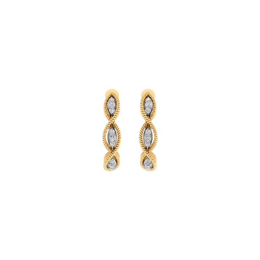 True Elegant Moissanite Small Delicate Hoop Earrings In 925 Sterling Silver