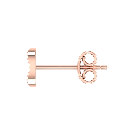 True Elegant Rose Gold Diamond Earrings For Her In Sterling Silver 925