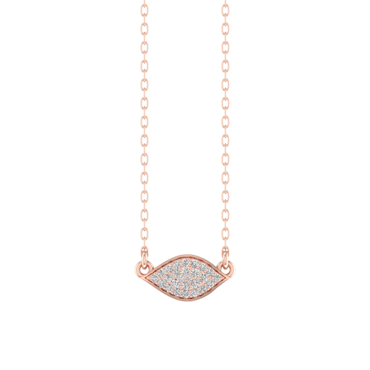 True Elegant 1.0CT Moissanite Diamond Pendant In 925 Sterling Silver 18kt Rose Gold Plated