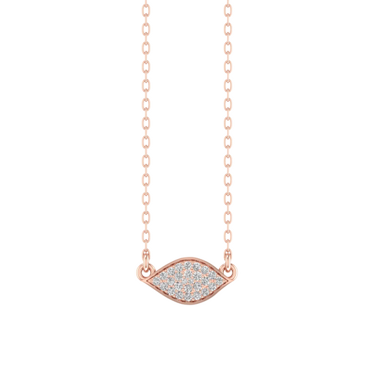 True Elegant 1.0CT Moissanite Diamond Pendant In 925 Sterling Silver 18kt Rose Gold Plated