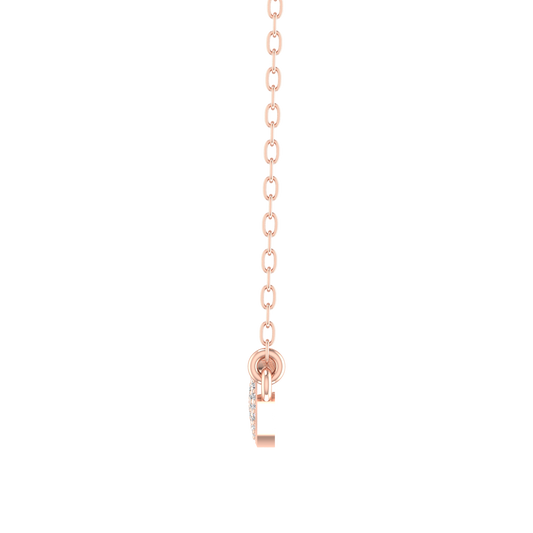 True Elegant 1.0CT Moissanite Diamond Pendant In 925 Sterling Silver 18kt Rose Gold Plated