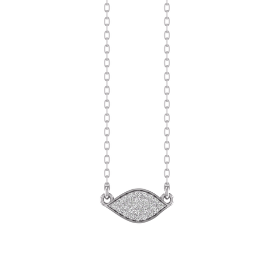 Sterling Silver 15MM Moissanite Diamond Danty Pendant With 18 inch Chain