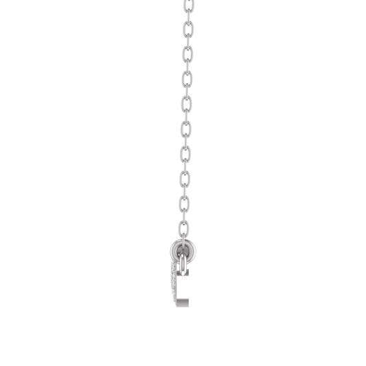 Sterling Silver 15MM Moissanite Diamond Danty Pendant With 18 inch Chain