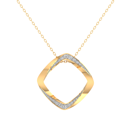 20MM Moissanite Dainty Everyday Pendant Necklace In 925 Sterling Silver