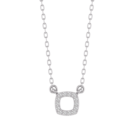 5MM Moissanite Dainty Delicate Necklace Pendant In 14kt White Gold Over Sterling Silver