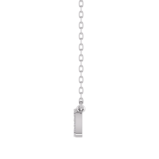 5MM Moissanite Dainty Delicate Necklace Pendant In 14kt White Gold Over Sterling Silver