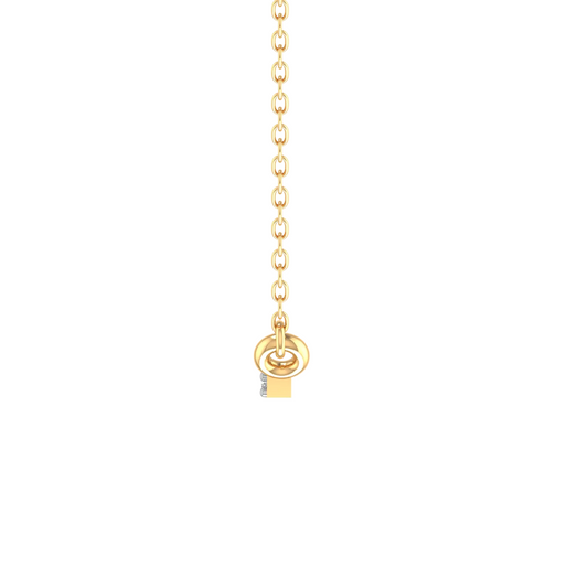 13MM Moissanite Diamond Dianty Bar Pendant For Her