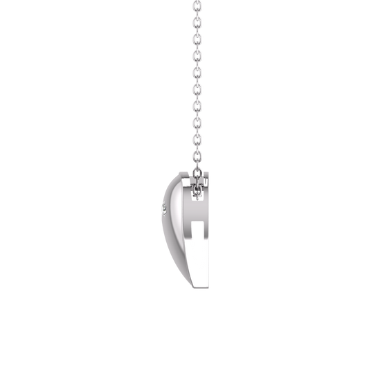 925 Sterling Silver Heart Shape Pendant Necklace For Her