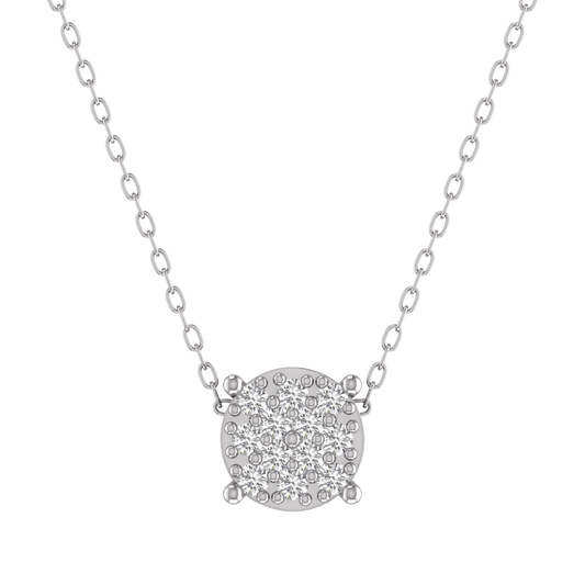 1.0CT Moissanite Necklace Diamond Pendant for Women