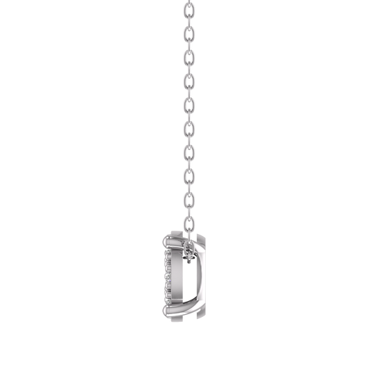 1.0CT Moissanite Necklace Diamond Pendant for Women