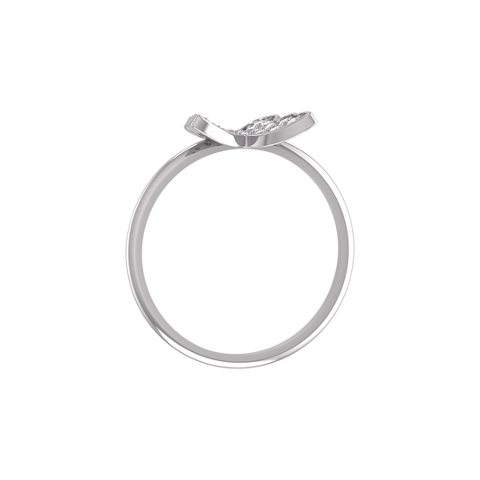 1.5MM Moissanite Diamond Butterfly Ring For Her 925 Sterling Silver 925