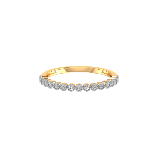 Sterling Silver 1.0CT Moissanite Diamond Wedding Anniversary Half Eternity Band For Her