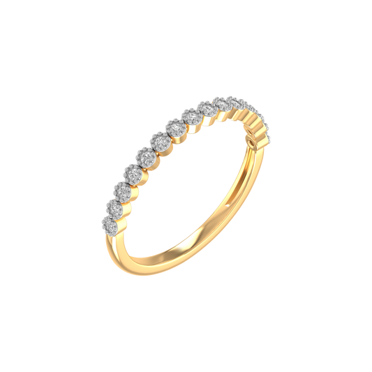 Sterling Silver 1.0CT Moissanite Diamond Wedding Anniversary Half Eternity Band For Her