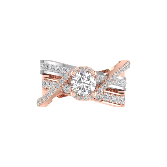 2.0CT Moissanite Diamond Engagement Ring For Her In 925 Sterling Silver