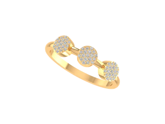 925 Sterling Silver Moissanite Diamond Wedding Anniversary Ring For Her 14kt Yellow Gold Plated