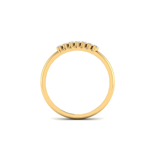 0.13CT Multicolored Gemstone Ring In 18kt Gold Over Sterling Silver