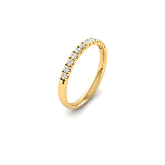 Moissanite Diamond 925 Sterling Silver Eternity Band Ring