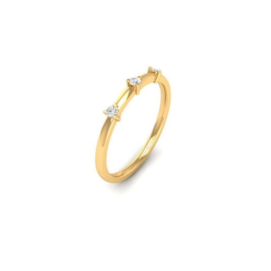 Moissanite Ring for Women 3 Stone/Solitaire Engagement Ring