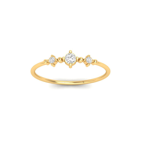 0.50CT Moissanite Dainty Stacking Rings For Women Valentine's Day Gifts