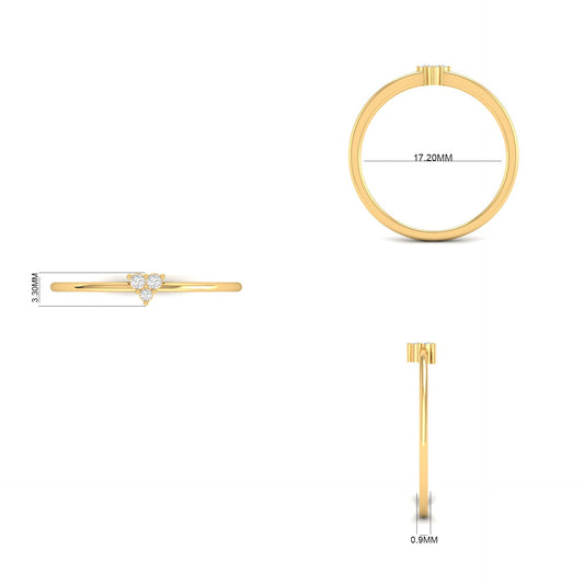 Moissanite D Color VVS1 Clarity Diamond Tiny Promise Ring