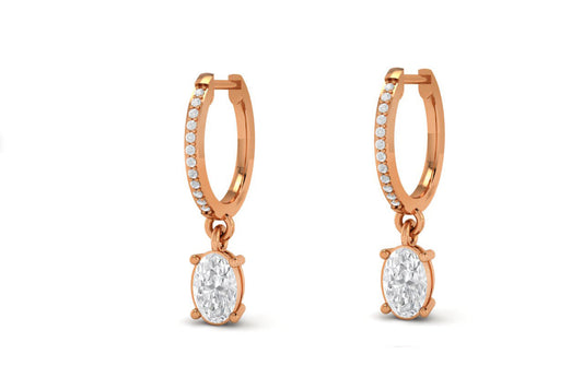 2.0ct. t.w. Moissanite Diamond Dangle And Drop Earrings in Sterling Silver