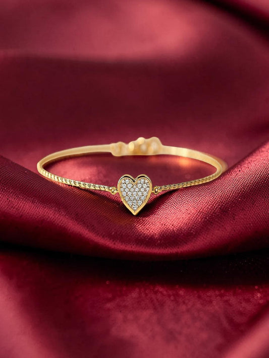 Contemporary Bracelet Gold Plated CZ