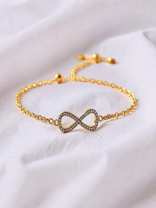 Glam Bracelet Gold Plated CZ