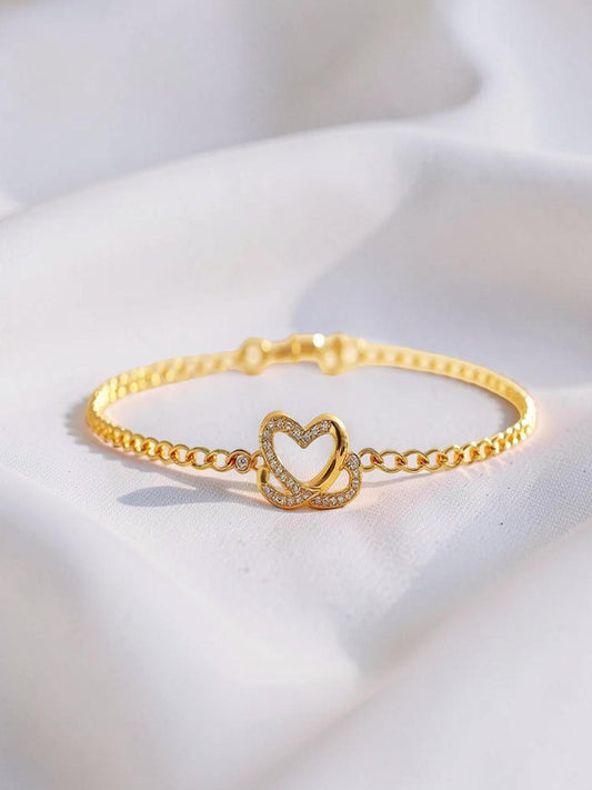 Chic Bracelet Gold Plated CZ