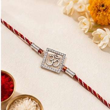 Om Square Rakhi