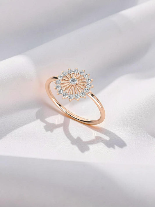 Oval Halo Engagement Ring in 925 Sterling Silver - White Finish | True Elegant