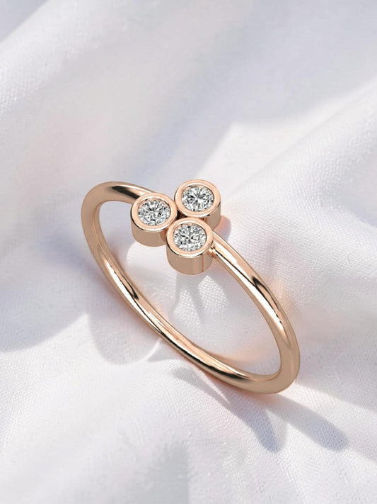 Pear Shape Vintage Ring in 925 Sterling Silver - White Finish | True Elegant