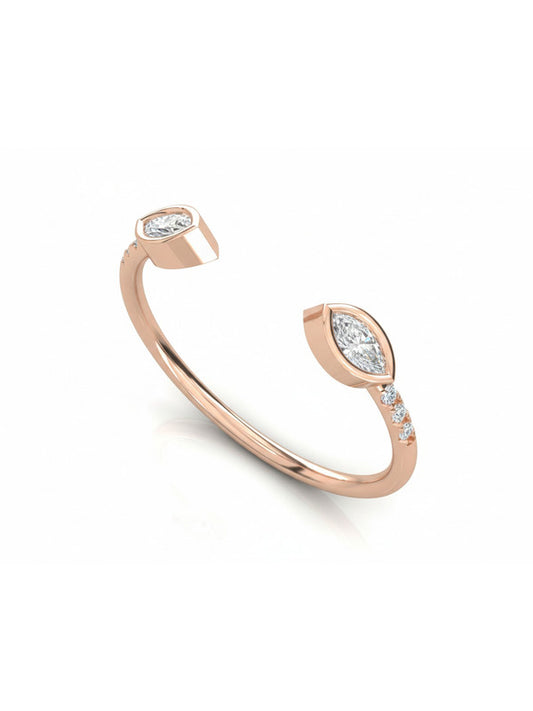 Dainty Stackable Band in 925 Sterling Silver - White Finish | True Elegant