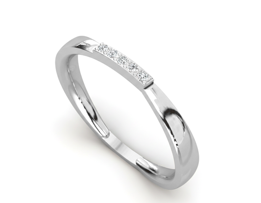 Twisted Shank Ring 925 Silver Handmade By True Elegant